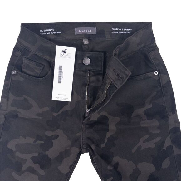 Camo Ankle Skinny Jeans L92007 Women's Size 24 DL1961 Florence Instasculpt - Picture 2 of 6